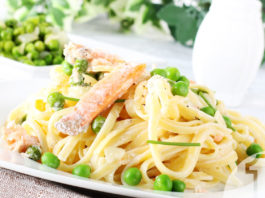 Ζυμαρικά με Σολομό και κρέμα γάλακτος | Ena Blog