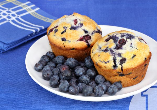 Muffins με blueberries και γιαούρτι | Ena Blog