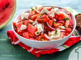 Χωριάτικη σαλάτα με καρπούζι και φέτα | Ena Blog