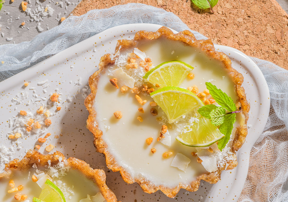 Vegan τάρτα με lime και τριμμένη καρύδα | ENA Blog